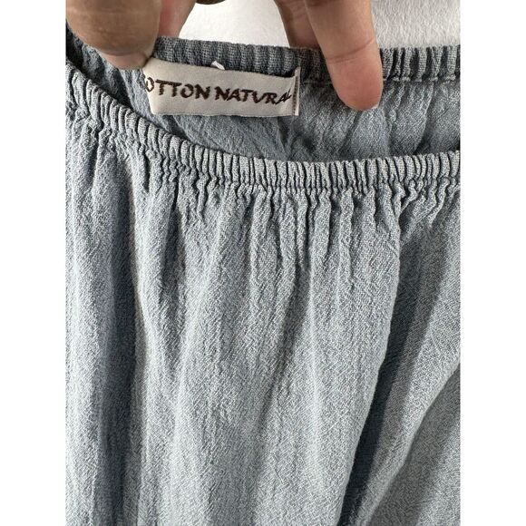 Bianca Cotton Dress, Blue, Size M - Flared‎ Sleeves, Versatile & Stylish - Picture 4 of 8